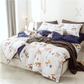 100% cotton christmas bedding set for kids deer pattern duvet cover set